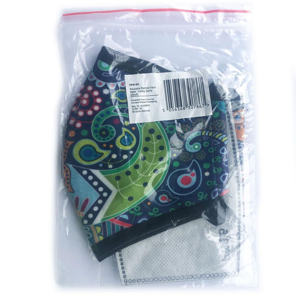 Adult Reusable Cloth Face Mask, Flower of Life