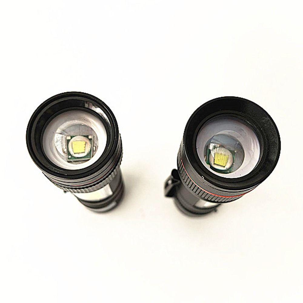 Portable Mini Flashlight Three Lighting Modes High Brightness Keychain LED Light USB Rechargeable Zoomable Focus