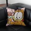 cartoon lazy GGarfieldS Cushion Cover Pillow Case Antidustmite Invisible zipper silky plush cushion