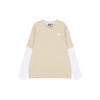 New Balance Contrasting Colors T Shirts Unisex Apricot Crew Neck Moderate Straight Fit 5DC16063-BEI