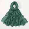 Large Size Cotton Feeling Scarf Women Plain Foulard Femme Luxury Hijab Long Bandana Evening Party Dress Shawls and Wraps