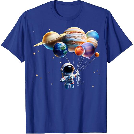 Funny Astronaut Planets Gift Men Women Kids Astronomy Space T-Shirt