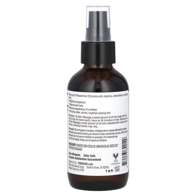 Organic Maracuja Oil, 4 Fl Oz (118 Ml)