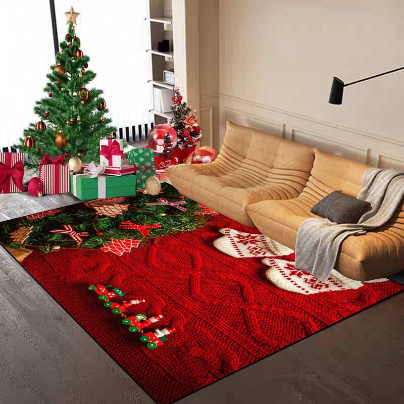 Carpet for Living Room European Classical Blue Flower Carpet Non-slip Bedroom Large Area Floor Mat Washable Cloakroom Lounge Rug