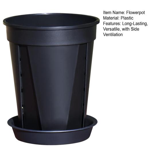 Orchid Pot with Saucer Flowerpot with Side Ventilation And Drainage Holes Rot Prevention Plant Pot for Phalaenopsis Roses Indoor Outdoor Use