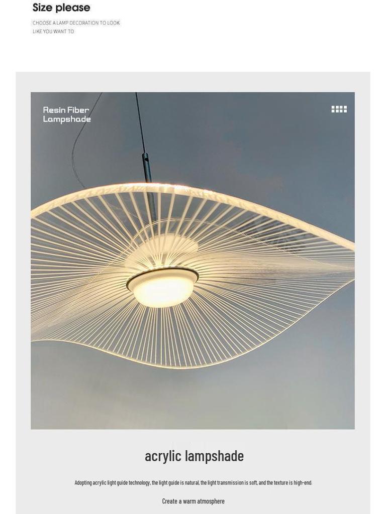 Nordic Lotus Leaf Jellyfish Chandelier for Restaurants and Bars