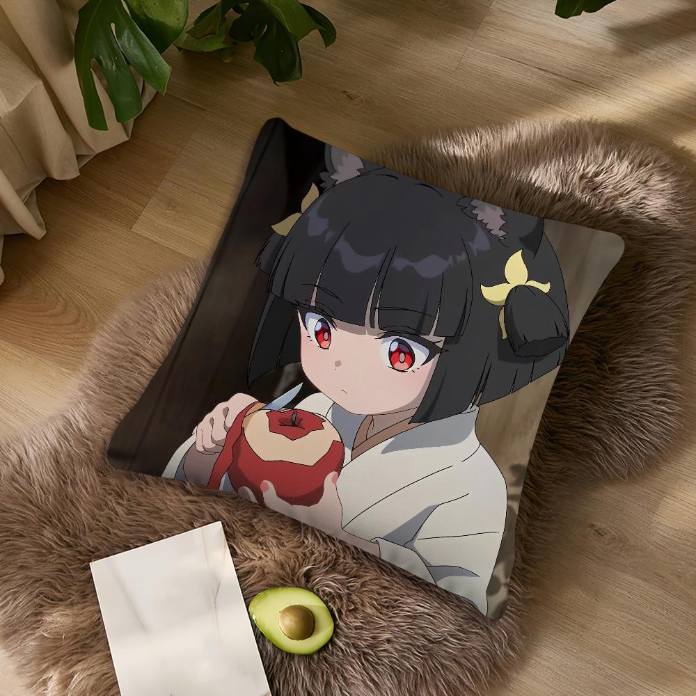 Hoshimi Miyabi Zenless Zone Zero Cute For Bedroom Car Coffee Shop Room Soft and Living Room Sofa Decorative Pillow Cover Case