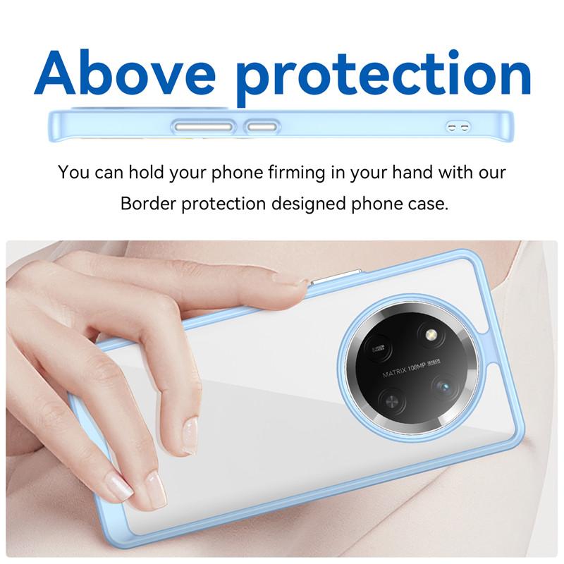 For Honor Magic7 Lite Case Honor Magic7 Lite X9c Cover TPU Border Acrylic Backplane Bumper Protective Phone Cases Magic 7 Lite