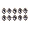 Craft Flat Back Buttons 25mm Rhinestone Crystal Sewing Accessory Set for Fabric Clothing Decorations