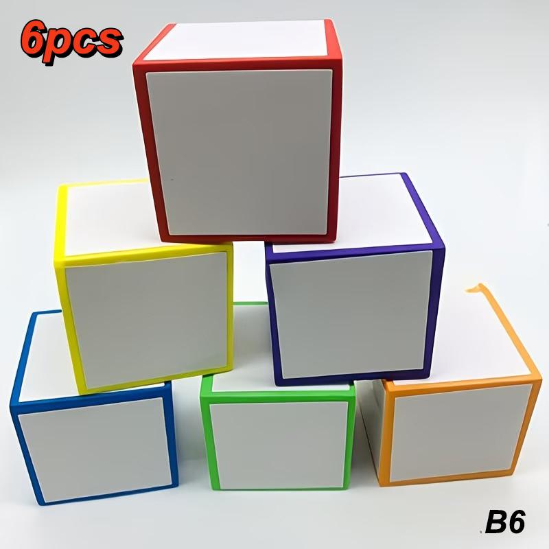 New 1/3/6pcs Reusable Erasable Foam Dice, Compatible With Dry Erase Markers, Blank Additions EVA DIY Toys For Family Party