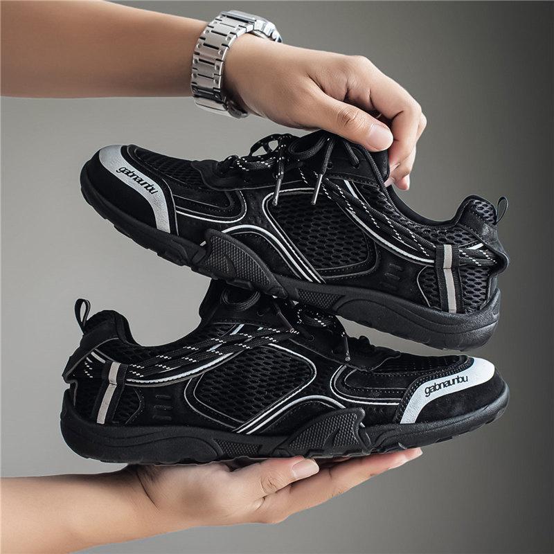 Men Breathable Mesh Shoes Lightweight Summer Walking Sneakers Casual Outdoor Slip On Daily Comfortable Footwear Casual Wear