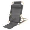 Lifting Bed Backrest 6 Gears Adjustable Folding Sit Up Back Rest Disability Bed Backrest Support L Size Large Gray