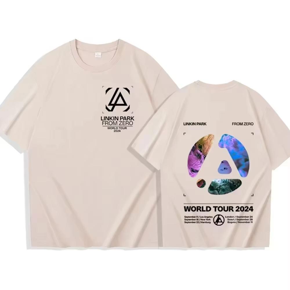 

Официальная мужская футболка TOP Fashion Linkin-Park From Zero World Tour Женская футболка Харадзюку с круглым вырезом и коротким рукавом Футболка в стиле поп-музыки Подарок для фаната 4XL