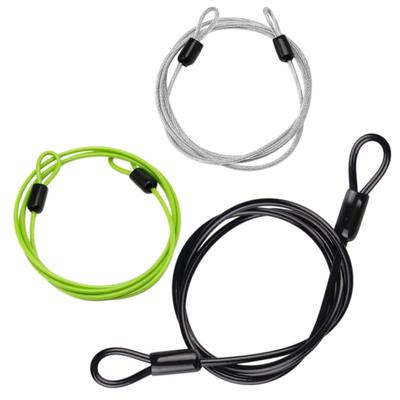 Corda de Cabo de Aço com Cadeado para Bagagem de Bicicleta Multifuncional de Alta Resistência 100cm