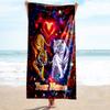1PC Custom Name Love Between Tigers Beach Towel Highly Absorbent And Sand-Resistant Towel for Swimming, Pool, Yoga, And Travel Lightweight