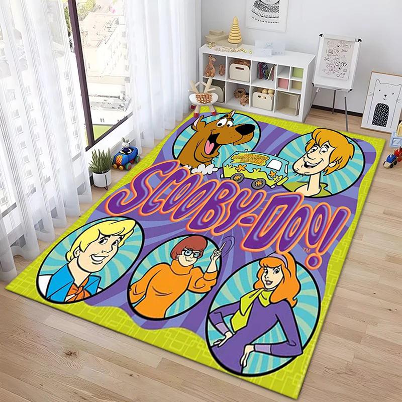 Halloween cartoon comedy adventure movie Scooby-Doo carpet is suitable for living room and bedroom doormats office balcony decorative carpet V14
