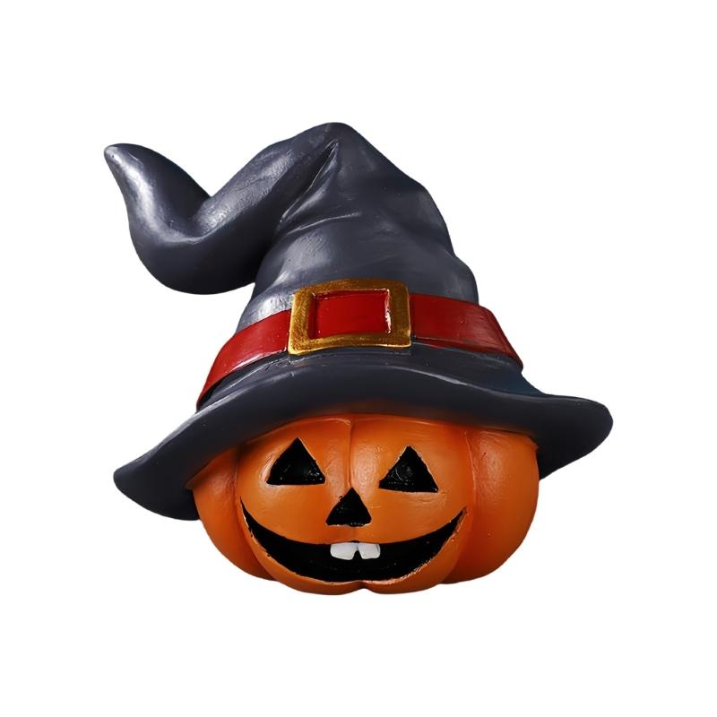 Friendly Resins Halloweens Decoration With Detailed Carveds Pumpkins And Spookys Face Design For Indoor and Outdoor Use
