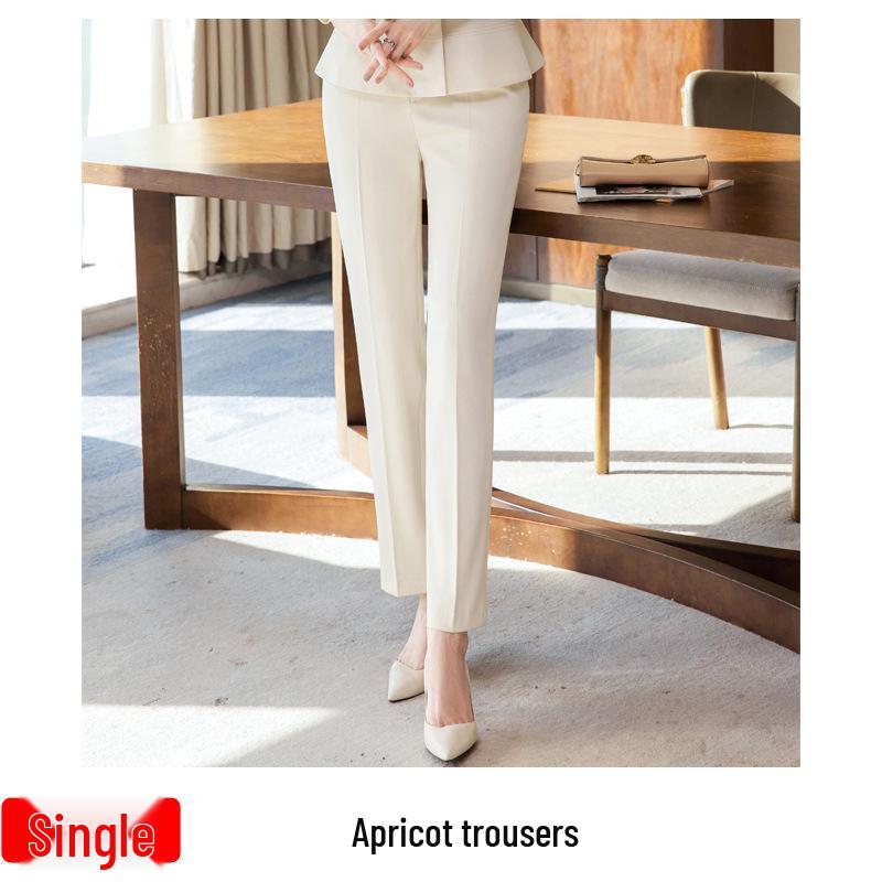 Professional Women's Suit Skirt Set 2024: Elegant Slimming Workwear for Beauty Salon and Property Consultants