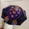 1pc Floral Mandala Turtle Artwork Umbrella with Plastic Handle,Suitable for All Seasons Home Travel Outdoor UmbrellaDD433