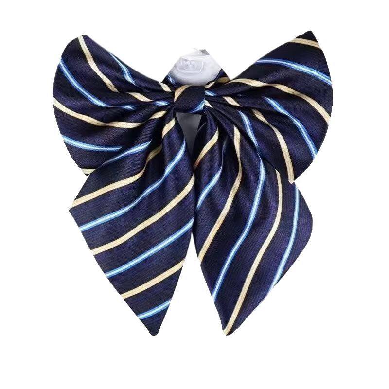 Jiaoxia Women's Striped Bow Tie Collar Accessory