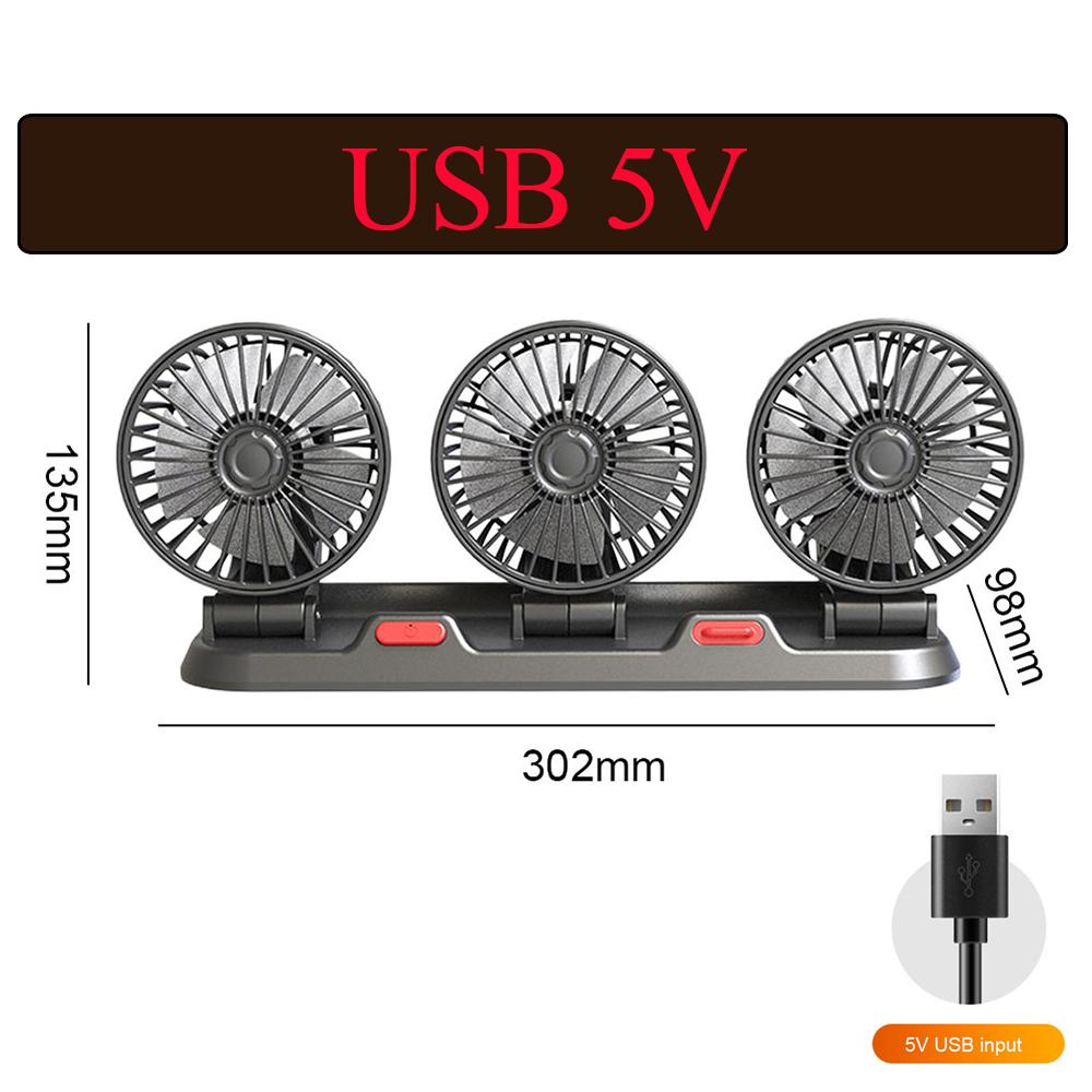 

5/12/24 В автомобильный вентилятор с 2 скоростями, вращающийся на 360 градусов, охлаждающий автомобильный вентилятор с двумя головками, USB-вентилятор для автомобиля, грузовика, фургона, внедорожника, квадроцикла, лодки