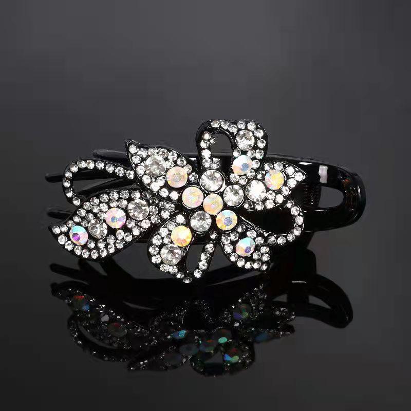 Koreanische Strass-Entenschnabel-Haarspange für Frauen