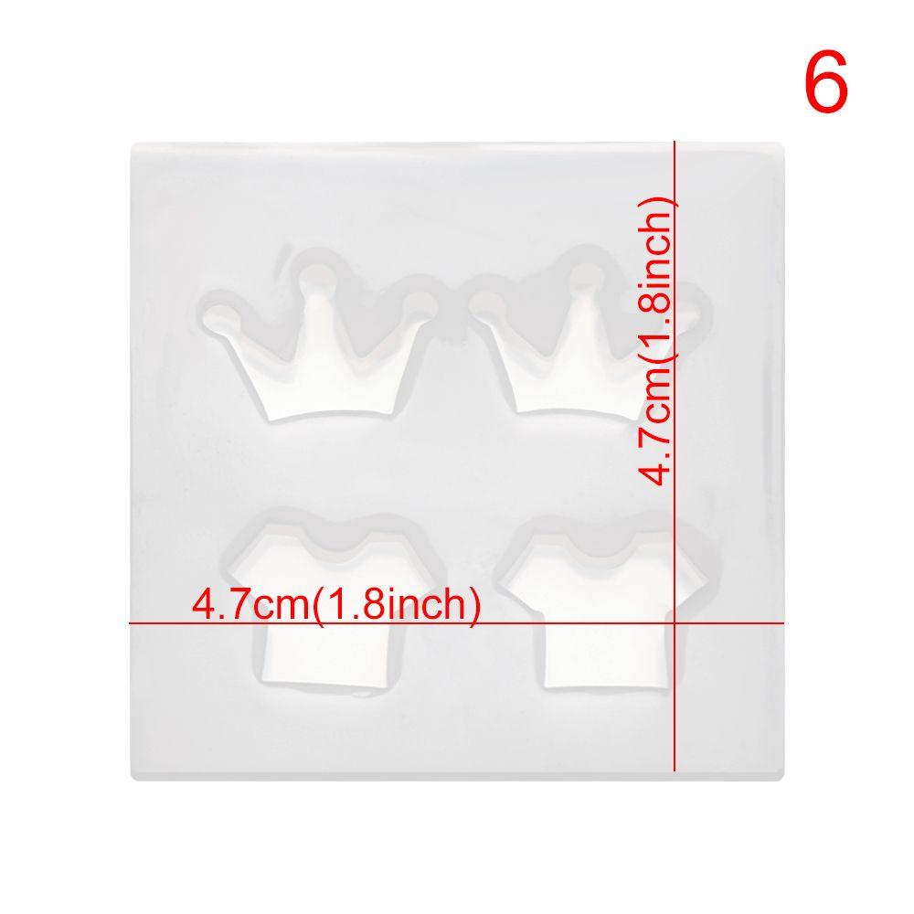 Glue Keychain Necklace Crystal Epoxy Mold Resin Silicone Molds Pendant Mould Earrings Mould