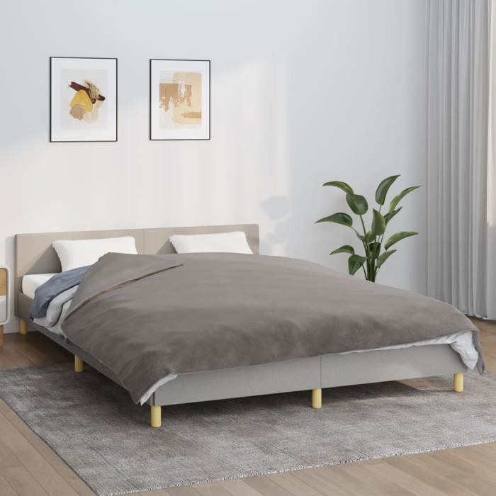 VidaXL Weighted Blanket with Cover Grey 200x220 Cm 9 Kg Fabric 3154893