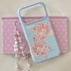 Fresh Pink Lily iPhone 17 Pro Max Case with Chain for New Models
