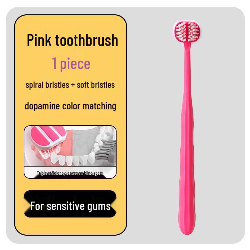 Ultra-Soft Bristle Toothbrush Family Pack for Adults - Large Head, Gentle for Men & Women