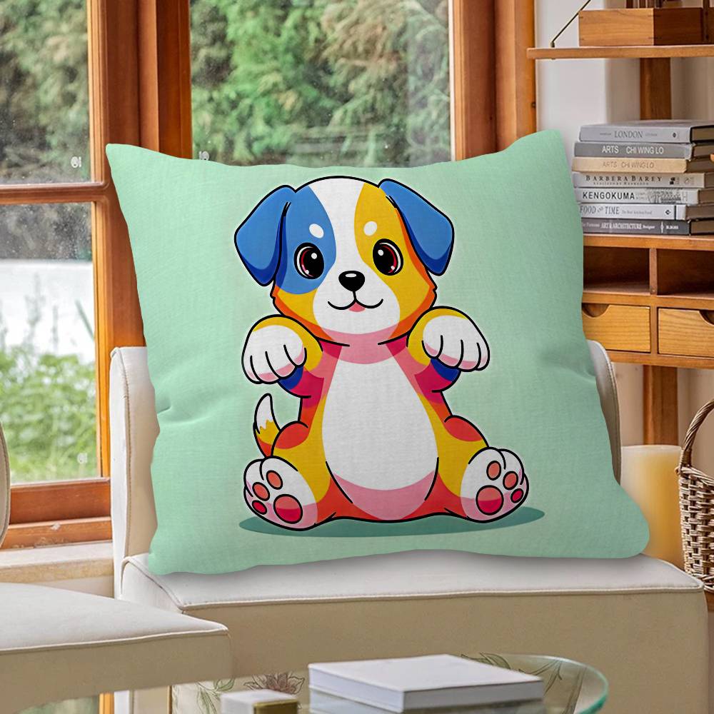 Cute Dog Pillow Anime Pillow Sofa Bed Head Pillow Cover Cushion Cover 45x45 Cm Fashion
