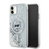 Etui Do iPhone 11 Karl Lagerfeld Liquid Glitter MagSafe Przezroczyste