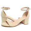 In Stock Black Women's Plus Size Chunky Heel Open Toe Sandals for Summer 2025