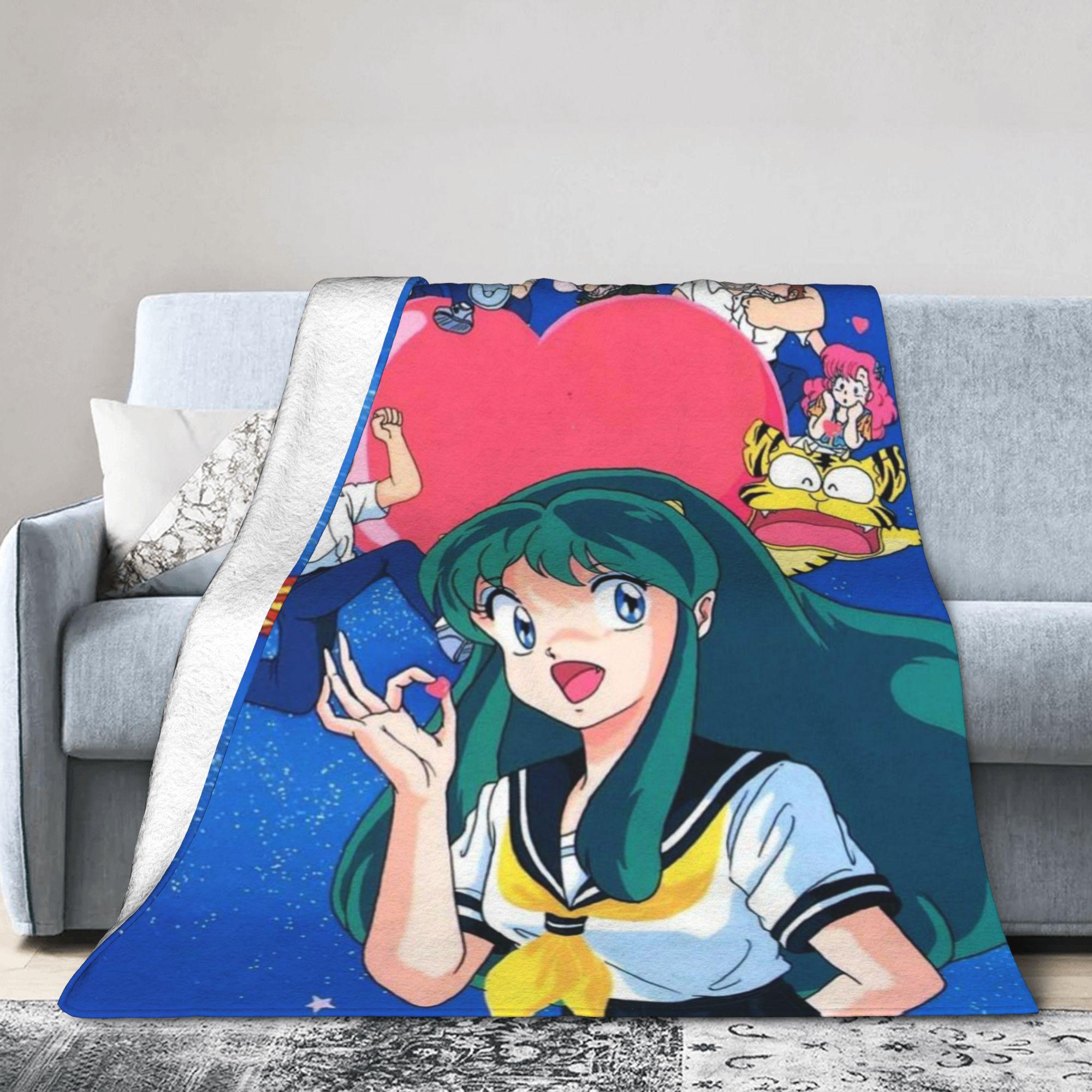 Urusei Yatsura Stuff Blanket Soft Velvet Throw Blankets Comfortable Quilt 75X95CM