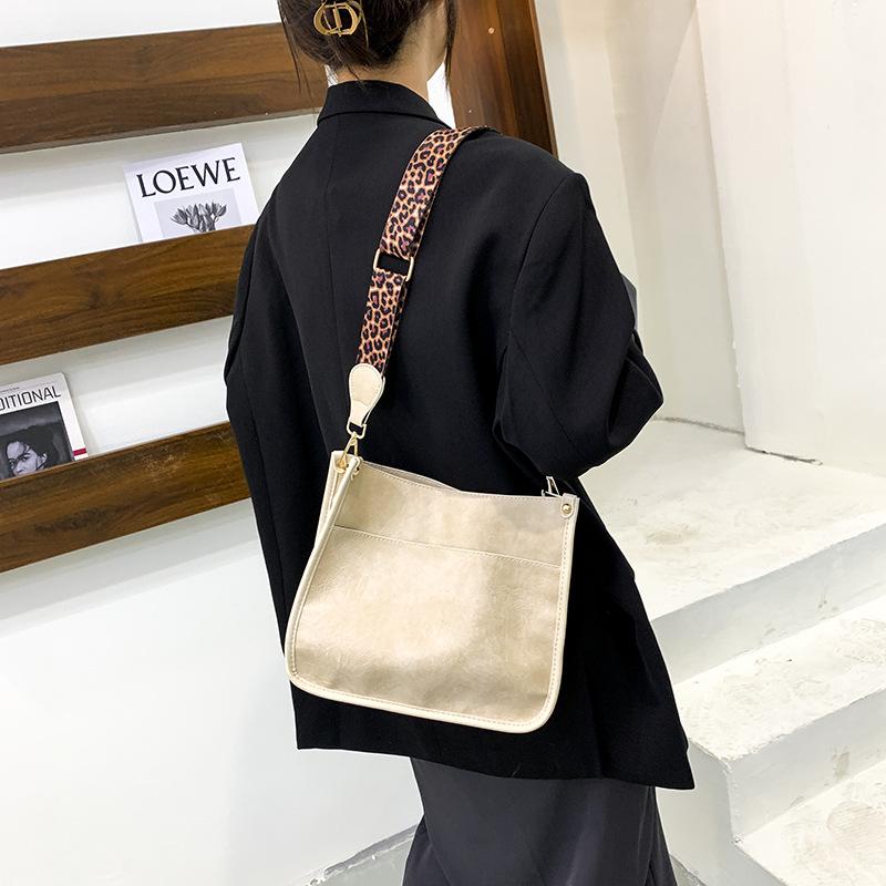 Borse a Tracolla Messenger Retro da Donna Moda Motivo Leopardo Tracolla Borsa a Spalla