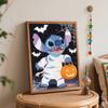 Disney Stitch Mummy Pumpkin Digital Oil Painting Art Handmade Diy Home Decorations