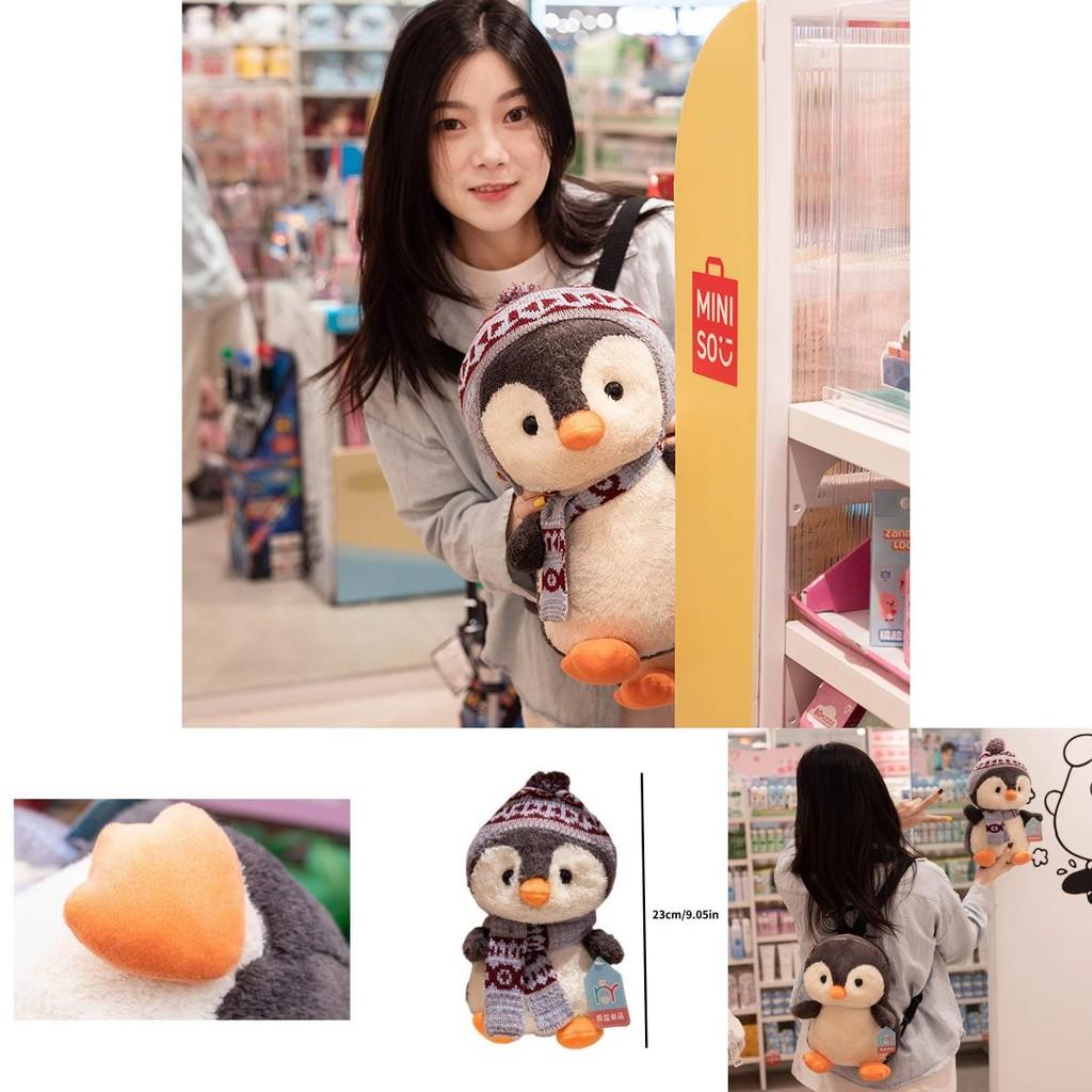 Entzückendes Pinguin-Stofftier mit Schal, perfekt für Geburtstagsgeschenke für Kinder und Sammlerstücke
