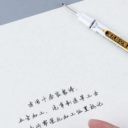 Deep Tip Marker, Deep Hole Marker | Waterproof Construction Pen | Construction - Marking Tool, Professional - Carpenter's Ink - 72-Hour Long Tip - Woo