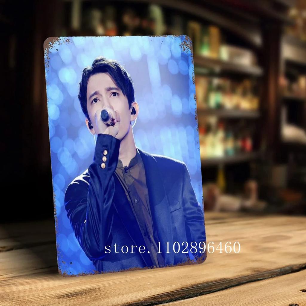 Dimash kudaibergen Nástěnné dekorace plechové cedule a značky Vintage plechové cedule Kapitan kovový plakát Dekorace pro bar hospodu klub Nástěnná dekorace