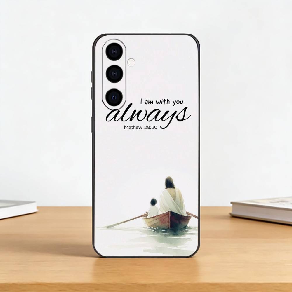 

Bible Verse Christian Q-Quote Phone Case For Samsung Galaxy A73,A72,A71,A70,A53,A52,A51,Others Soft Black Cover Samsung a22 4g