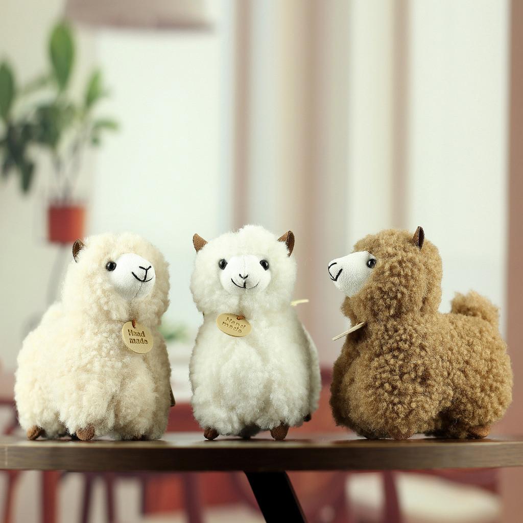 Portachiavi Llama di Peluche Morbido Animale Carino Ciondolo per Borsa Per Bambini e Adulti
