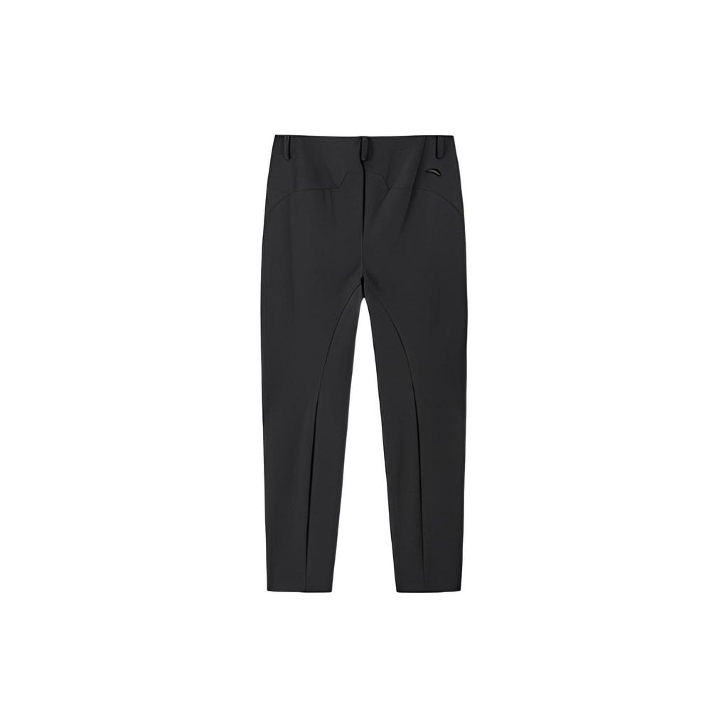 Anta Solid Color Woven Straight Leg Sports Pants Men Bottoms Black 152240504-2