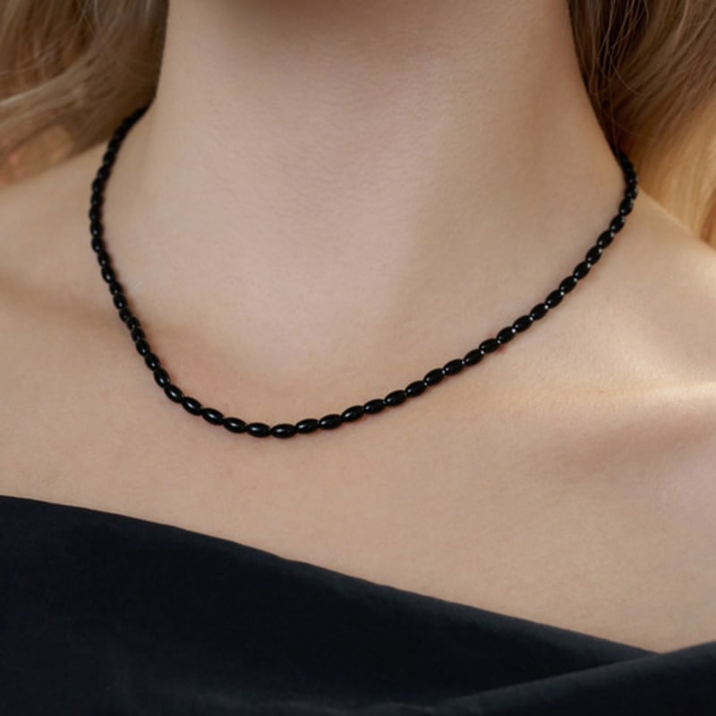 FANTASTIC PLANET color grain necklace (2colors)