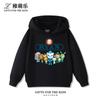 Cute and Versatile Kids' Autumn/Winter Hooded Sweatshirt – Underwater-Themed Print – Casual Long-Sleeve Pullover for Boys and Girls