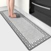 Grey Non-slip Floor Mat Washable Comfortable Foot Mat (suitable for Kitchen, Laundry, Office, Sink, Standing Table)