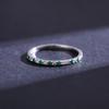 Modian Rainbow CZ Finger Rings for Women Stackable Slim 4 Wedding Engagement Band 925 Silver Fine Jewelry