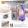 For Samsung Galaxy A05 4G Case RFID Blocking Zipper Wallet PU Leather Mobile Cover