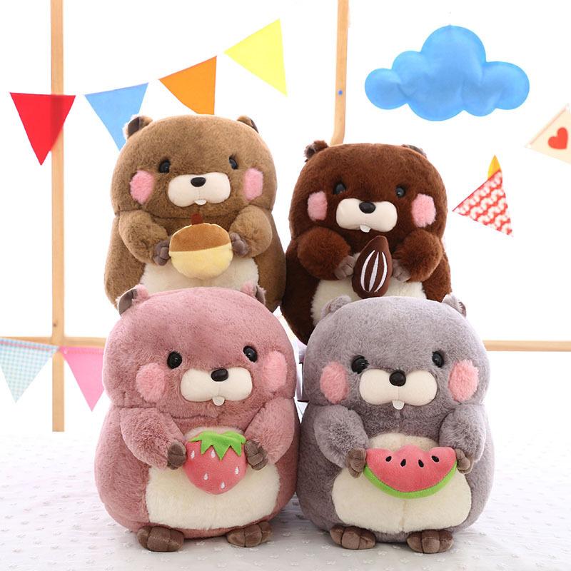 Toy Groundhog Plush Cartoon Plushie Soft Cushion Pillow Home Decor Kids Gifts