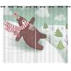 Curtains European And American Cartoon Animals Bear Deer Digital Printing Blackout Curtain Bedroom Punching