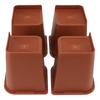 4PCS Heavy Duty Bed Chair Riser L Shaped 6in Anti Slip Furniture Extra Raiser for Bedroom